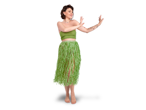 Hawaiian Skirt 77 cm green