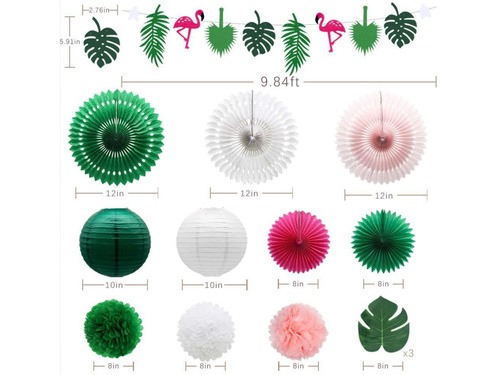 Set of Hawaiian decorations - 14 pcs.