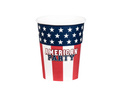 Kubeczki papierowe Flaga USA - 210 ml - 10 szt.