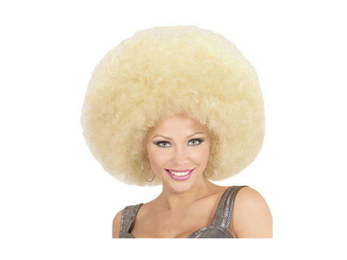 Duża peruka afro blond, wysokiej jakości