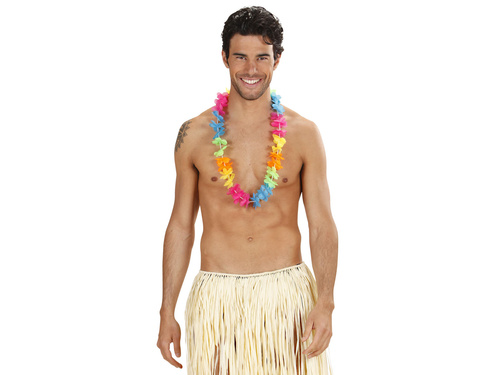 Bright multicolor hawaiian lei - 1 pc