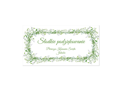 Wedding cake labels, 30 pcs