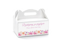 Decorative cake box white - 6 pc