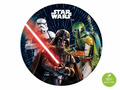 Talerzyki papierowe na urodziny Star Wars - 23 cm - 8 szt.