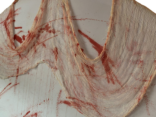 Zakrwawiona Siatka DIY - 76 x 300 cm - 1 szt.