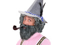 Grey beard and mustache