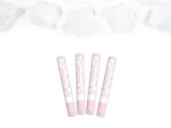 Rose petals cannon, 40 cm, white, 4 pc