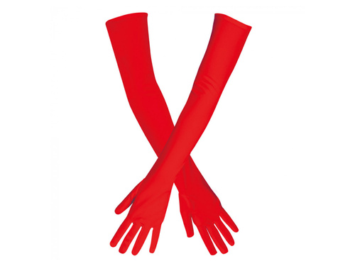Pair of red gloves - 60 cm