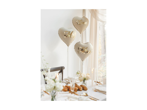 Zestaw balonów foliowych - MR i MRS - 45 cm - 2 szt.