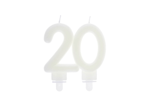 Fluorescent candle for the 20th - 9 cm - 1 pc.