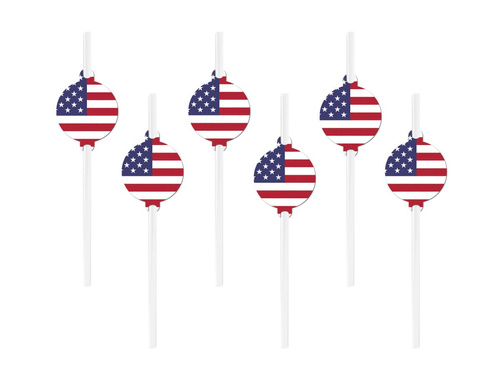 Straws EKO Flag of the United States - 6 pcs.