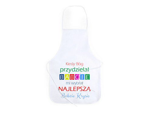 Fartuch kuchenny personalizowany na dzień babci - 1 szt.
