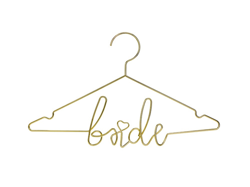 Metal hanger Bride gold - 1 pcs.