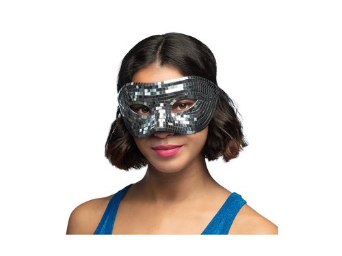 Maska Disco srebrna