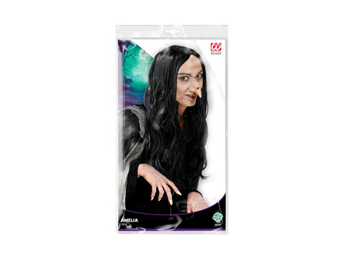 Peruka czarownica Amelia czarna