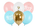 Pastel balloons for Baby Shower Boy - 30 cm - 5 pcs.