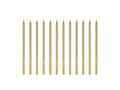 Świeczki urodzinowe złote - 14 cm - 12 szt.