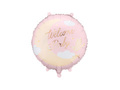 Balon foliowy - Welcome Baby - różowy - 35x35 cm - 1 szt.