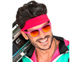 Neon pink headband