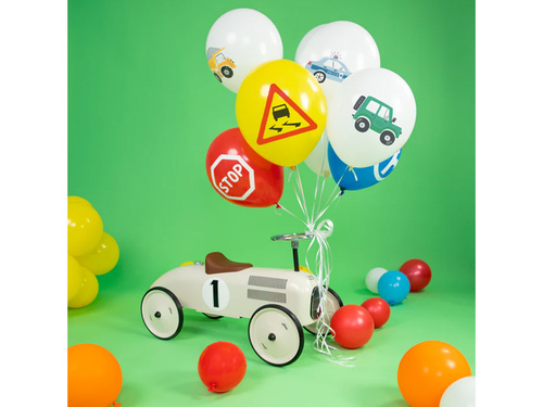 Balony lateksowe Auta - 30 cm - 9 szt.