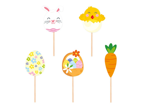 Easter Cake toppers - 5 pcs