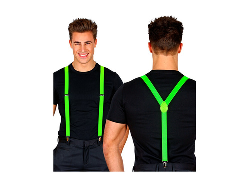 Neonowe zielone szelki disco