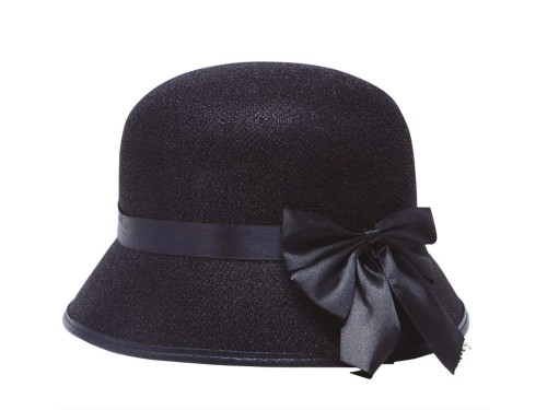 Black felt bowler hat
