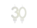 Fluorescent 30th birthday candle - 9 cm - 1 pc.