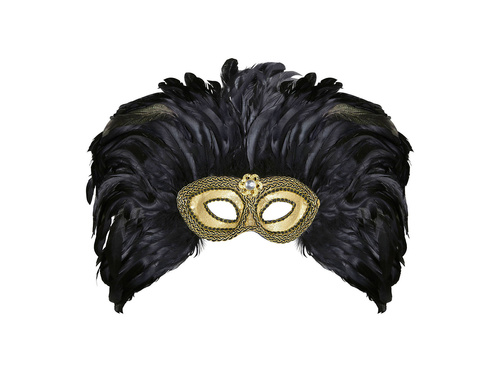 Shiny Black Cat Eye Eyemask - 1 pc.