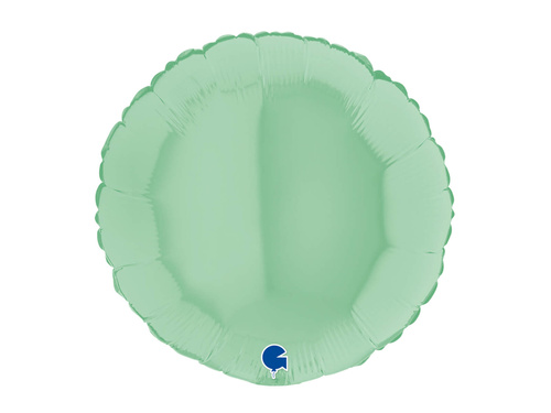 Green Matte Round Foil Balloon - 46 cm - 1 pcs