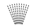 Tube straws white and black- 10 pcs.