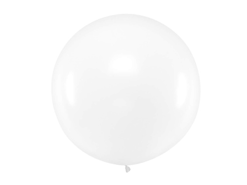 Giant balloon 1 m in diameter - clear / transparent.