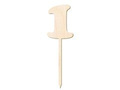 Wooden cake topper 1 - 12 cm
