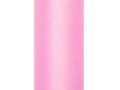 Plain pink tulle - 30 cm x 9 meters - 1 piece.