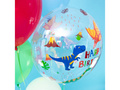 Happy Birthday Dino Foil Balloon - 45 cm - 1 pc