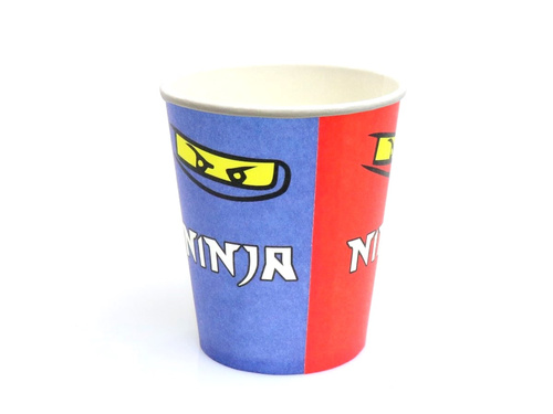 Ninja birthday cups - 250 ml - 6 pcs.