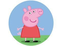 Decorative Peppa Pig cake wafer - 20 cm