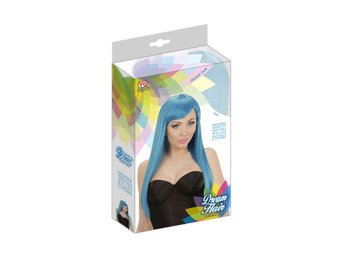 Niebieska peruka Fashion