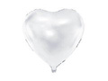 Foil balloon Heart white - 61 cm - 1 pc.