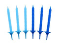 Birthday candles blue and navy blue - 24 pcs.