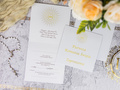 Comunion invitation card & envelope - 6 pcs