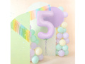 Number 5 Lilac Foil Balloon - 100 cm - 1 pc