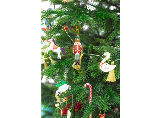 Metal Nutcracker pendant - 3 x 10 cm - 1 pc.