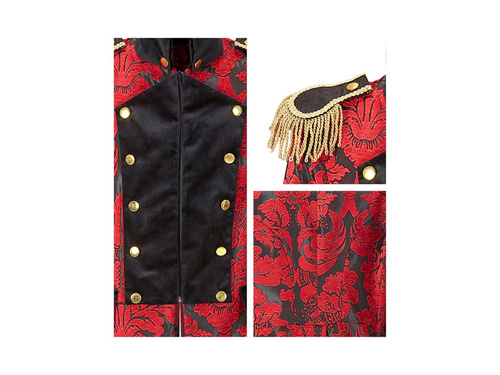 Strój paradny żakardowy czerwony