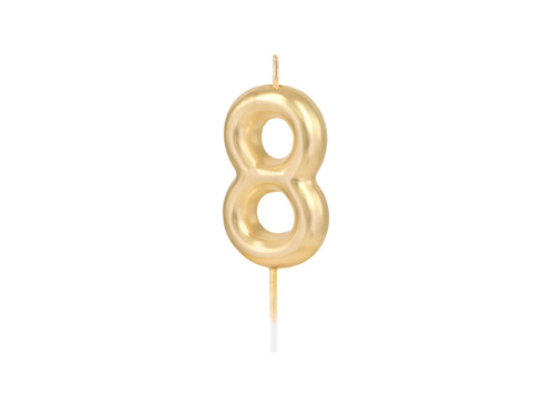 Gold Candle no 8 - 1 pc