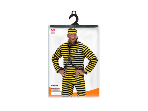 Strój więźnia żółto-czarny