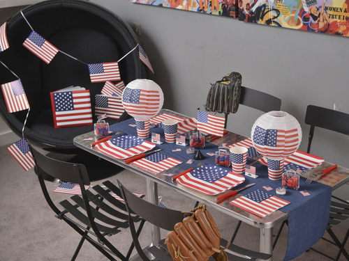 USA Flag paper napkins - 33 cm - 20 pcs.