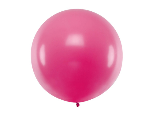 Giant balloon 1 m in diameter - fuchsia pastel.