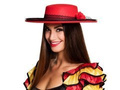 Kapelusz czerwony Señorita - 1 szt.