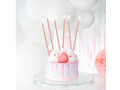 Birthday candles, rose gold - 12 pcs